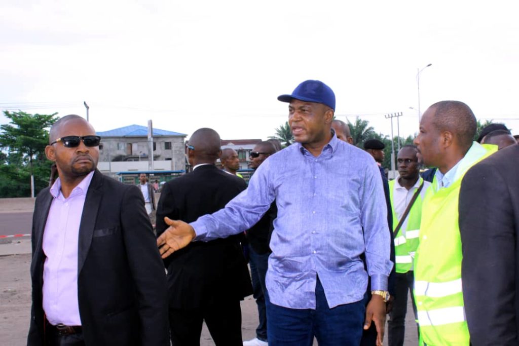 Kinshasa bopeto en marche:  Gentiny Ngobila inspecte les chantiers à kinshasa