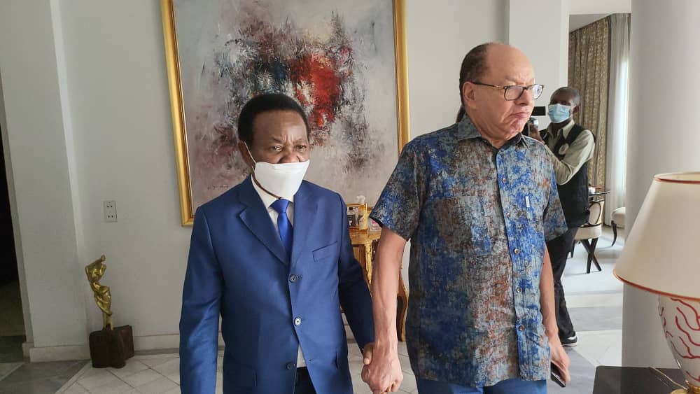 Assemblée nationale : Christophe Mboso en tête-à-tête avec Léon Kengo.