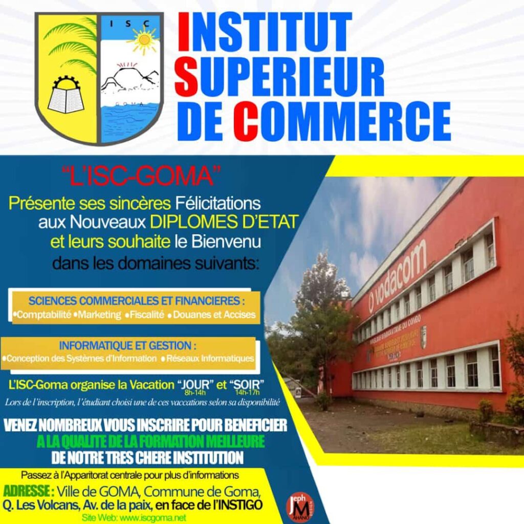 Goma : Trouble à l’ISC goma ce lundi, Oeuvre d’une main noire ou mauvais voisinage?