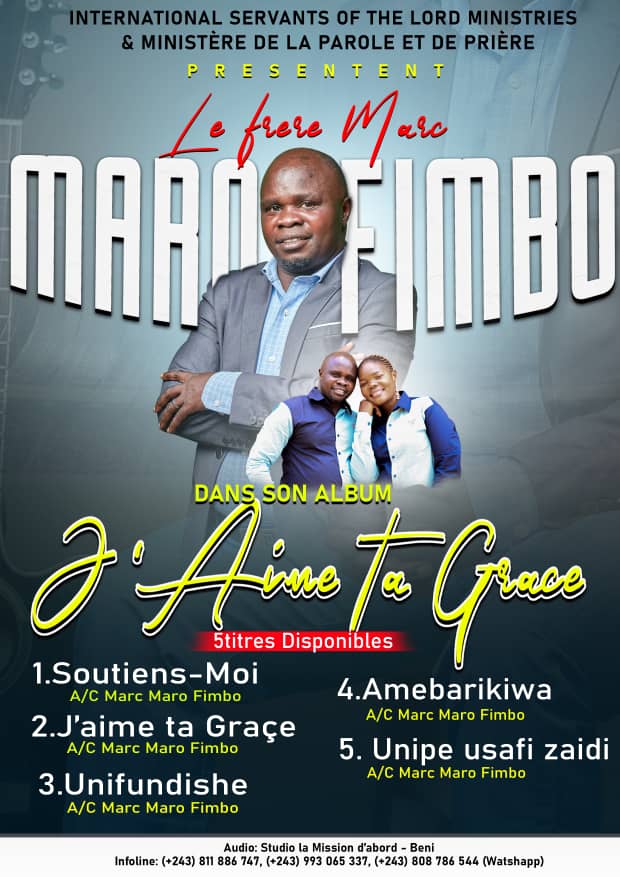Nord-Kivu : le journaliste Marc Maro Fimbo présente son album à la presse de Goma.