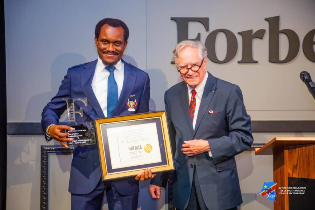 Forbes Africa Honore Miguel Kashal Katemb pour son Leadership en Sous-Traitance